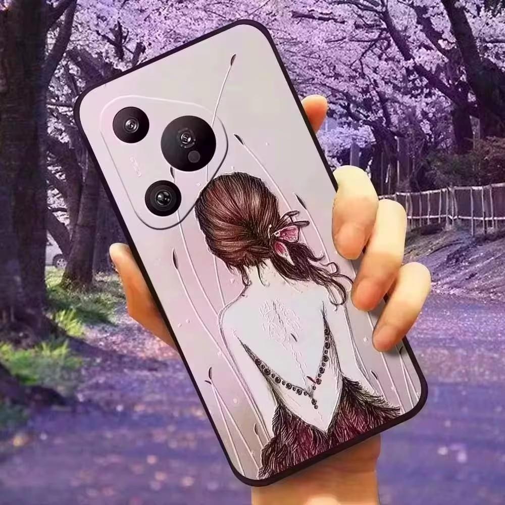 Чехол для Sony Xperia XZ2 / XZ2 Compact / XZ2 Premium, силиконовый чехол с 3D-рельефом цветов для Sony Xperia XZ2 Premium, мягкий