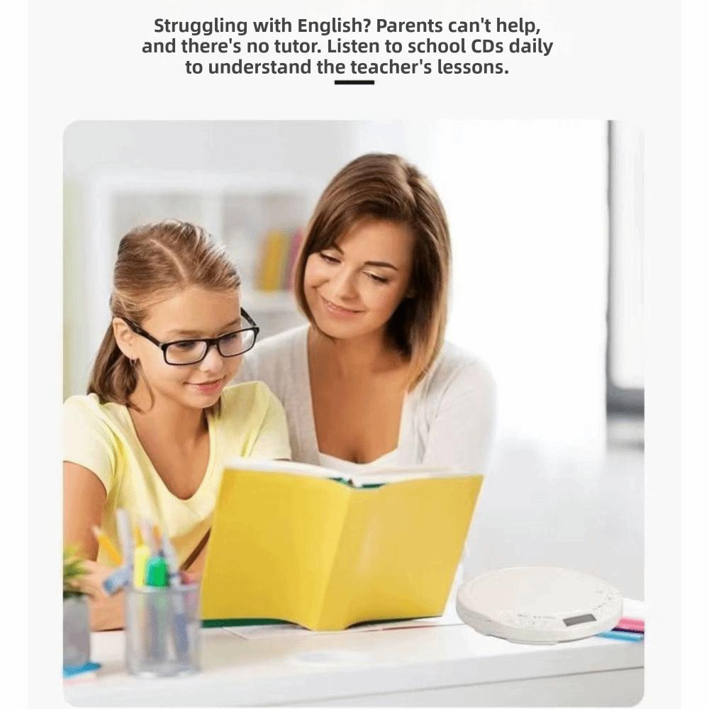 High Quality Sound Portable CD Player USB Port Music Player Bluetooth Player Intelligent Learning