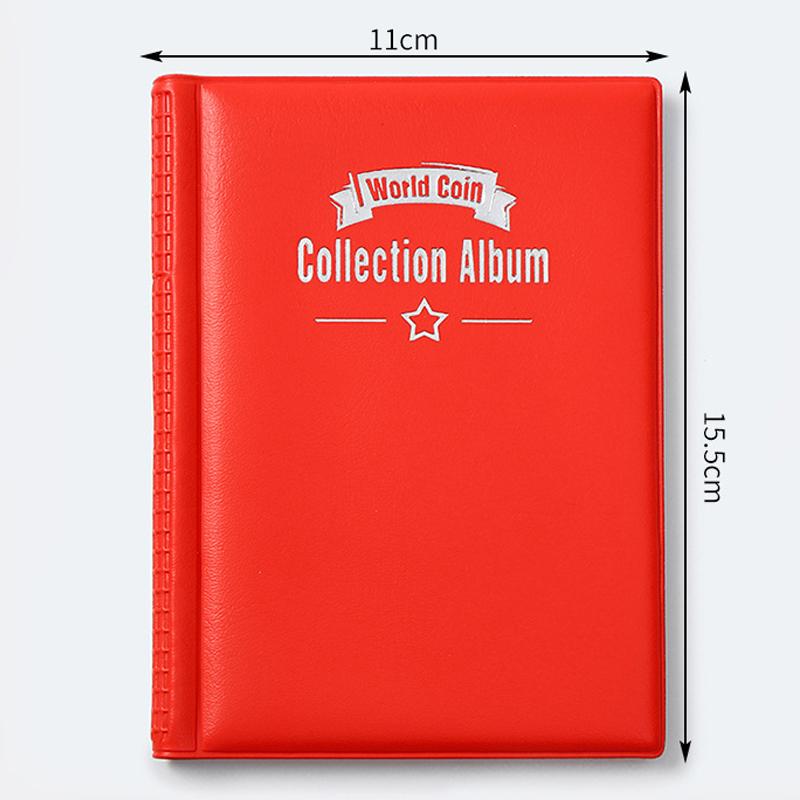 Книга для коллекции монет на 120 карманов, 10 страниц, альбом для хранения и организации памятных монет