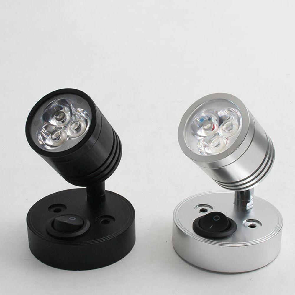 Wall Mounted RV LED Light Swivel Head Wall Lighting Simple 12 Volt Spotlight  Boat