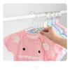 5/10/20 PCS Kids Clothes Hanger Racks Metal + PVC Plastic Candy Color Hangers Non-slip Coats Hanger Baby Clothing Organizer