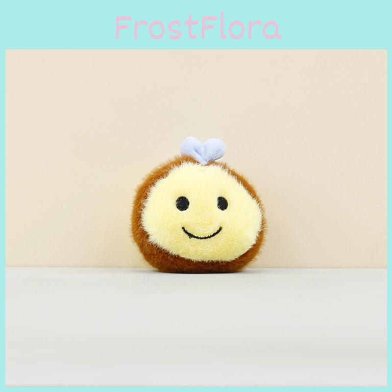 Plush Little Bee Keychain Keyring Cartoon Toy Doll Bag Pendant Doll Children