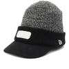 Кепка-визор New Era Golf, Вязаная, Черная, Свободный размер GF, Вязаный визор, Логотип из ТПУ, Черный