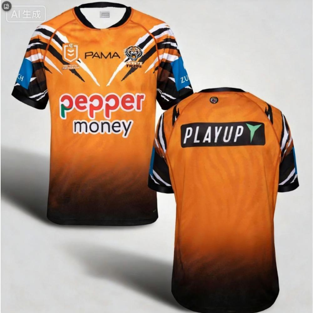 2026 Новинка Лето Австралийский Wests Tigers 2026 Мужская Домашняя Майка Y2k Форма Топ Короткий Рукав Майка
