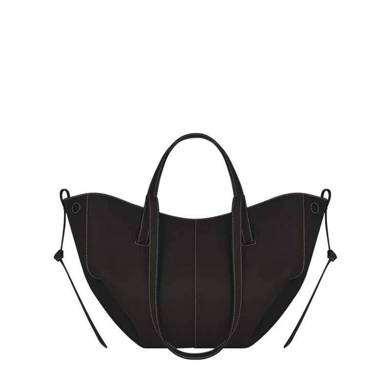 Оригинальная женская большая сумка-тоут Polene из коровьей кожи с плиссированным дизайном – модная сумка на плечо и подмышку.