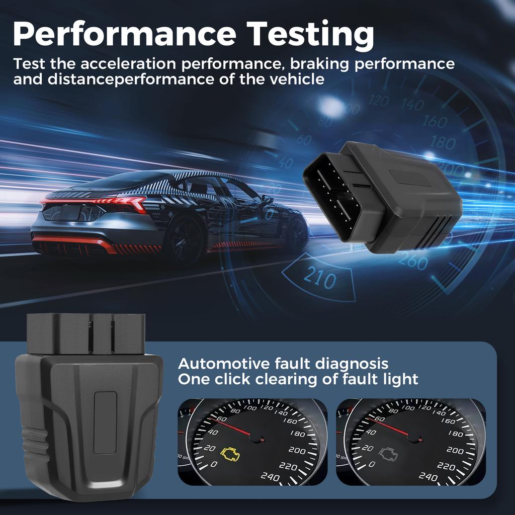 Автомобильный считыватель кодов неисправностей Bluetooth5.4 Автомобильные диагностические инструменты для IOS Android Windows Сканер кодов Поддержка Smart Scan Tool ODB2