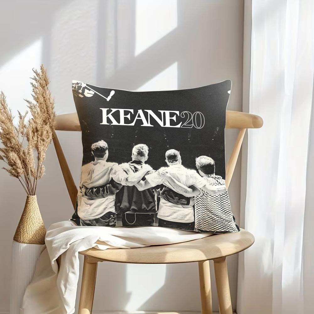 Чехол на подушку K-Keane Rock Мягкий плюшевый плед | Двусторонний декоративный чехол для подушки | Декор для дивана, спальни, дома
