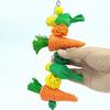 Carrot Shape Rattan Parrot Toy Handwoven Rabbit Teething Toys New Birds Chew Toy  Pet Accessories