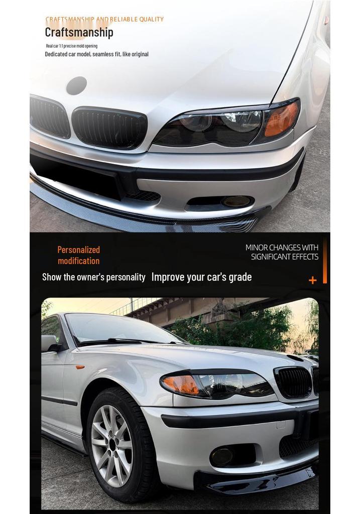Накладки на фары «Брови» для BMW E46 3 серии 1998-2004 - Аксессуары для внешней отделки