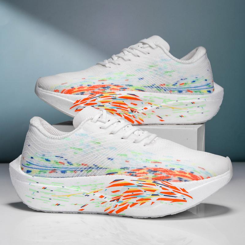 Shock-absorbing Marathon Carbon Board Sneakers, Large-size Running Shoes, Really Explosive, Fast and Light, Couple Running Shoes