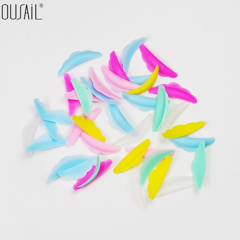 Eyelash Lifting Kit 5 Pairs of Silicone Eyelash Curler Pads Extension Accessories 3D Eyelash Curler Applicator Tool