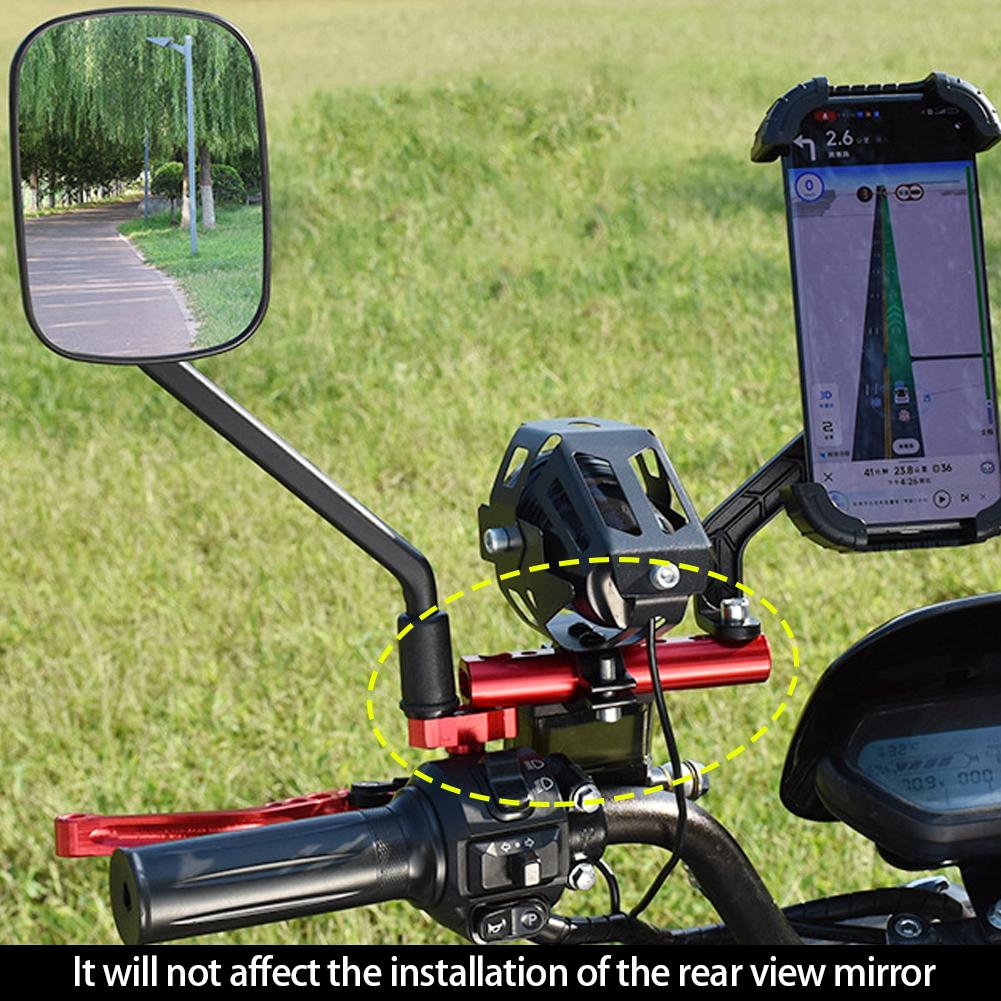 Universal Motorcycle Electric Bike Rearview Mirror Headlight Mounting Spotlight Signal Lamp Bracket Fixed Bracket Mount