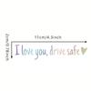 Rearview Mirror Decal Mirror Stickers for Cars I Love You Drive Safe Emblem Labels for Truck Bumper Vehicles Exterior Decor