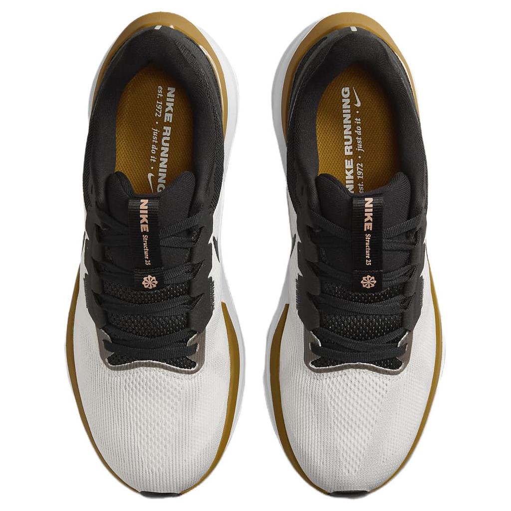 Nike Air Zoom Structure 25 Summit White Bronzine Мужские кроссовки Платиновый оттенок Черный DJ7883-103