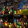 Waterproof Outdoor Solar Mushroom LED String Lights for Garden, Patio, Christmas, and Holidays with Fairy Lights and Ground Stakes