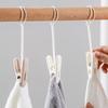 12 шт., пластиковые зажимы для одежды с веревкой, держатель для одежды, многофункциональный зажим для сушки дома