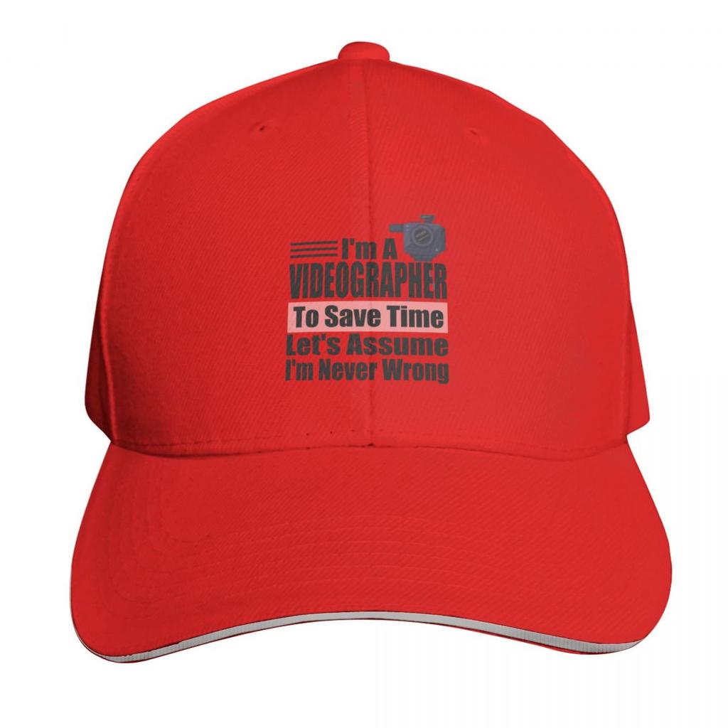 Im a Videographer to Save Time Lets assume Im Never Wrong Videographer Birthday Videographer Gift Idea Baseball Cap