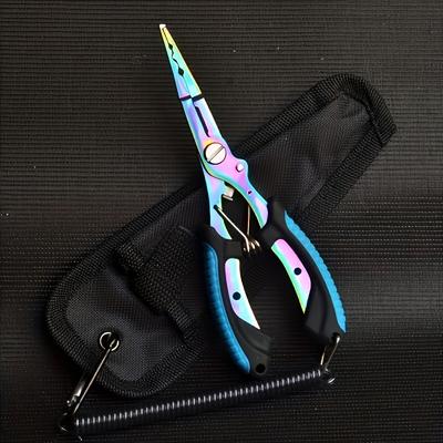 Многофункциональный инструмент из нержавеющей стали - Рыболовные плоскогубцы, Нескользящая рукоятка, Портативный для кемпинга, рыбалки, использования на открытом воздухе и дома, Рыболовные аксессуары