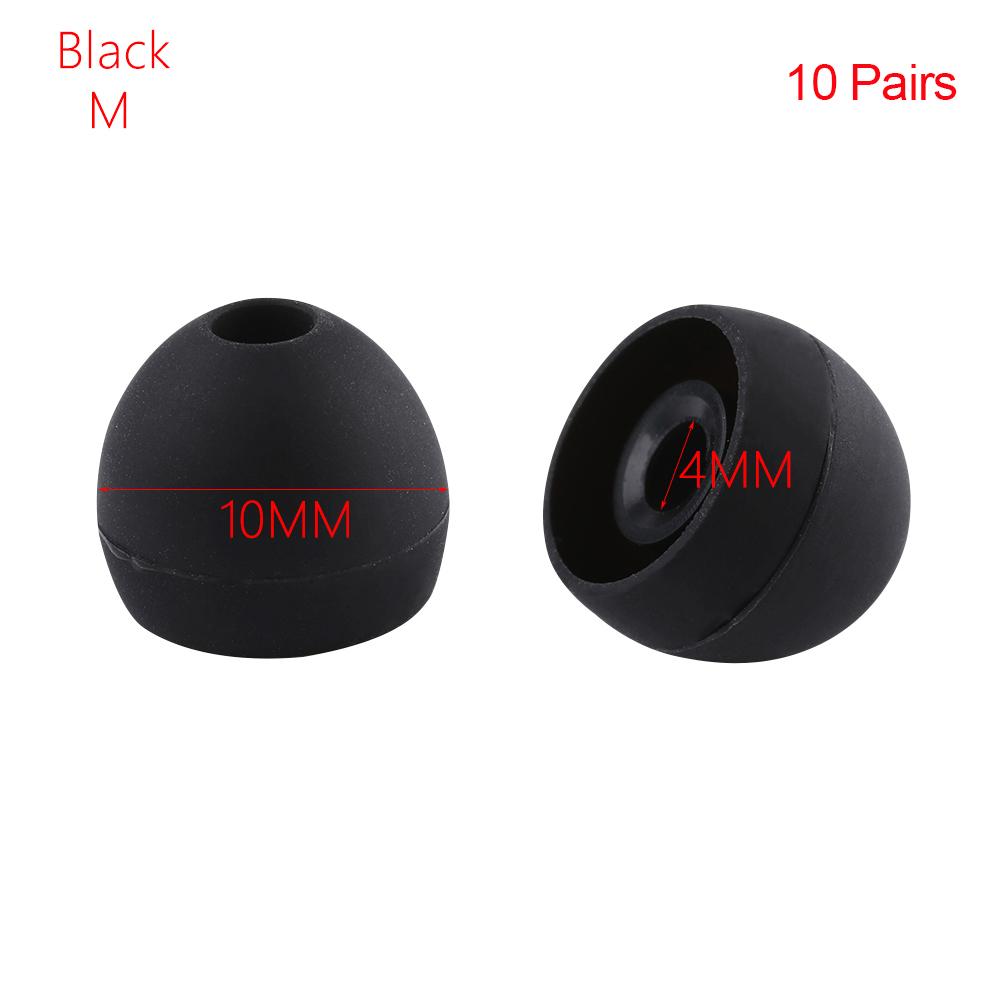 Пары универсальных колпачков 4 мм, резиновые вкладыши, сменные наушники-вкладыши, силиконовые насадки для наушников
