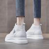 Туфли из натуральной кожи с высоким берцем, женские туфли, повседневные белые туфли на толстой подошве