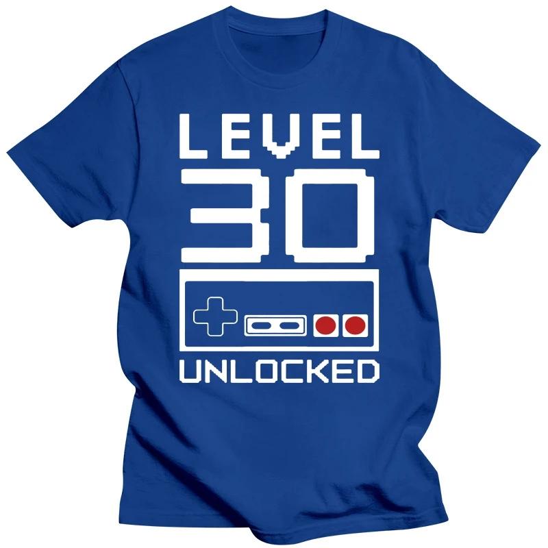 Уровень 30 лет 1993 Подарочные футболки на 30-летие Графические хлопковые уличные футболки с коротким рукавом и круглым вырезом Harajuku Футболка