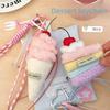 Bag Hanging Decoration Dessert Burger Pendant Plush Cake Key Hanger Cute Backpack Pendant