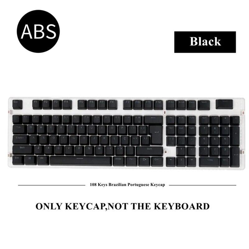 Бразильский португальский/немецкий/арабский механические колпачки для клавиш OEM эргономичные 108 клавиш ABS маслостойкие сменные колпачки для клавиш