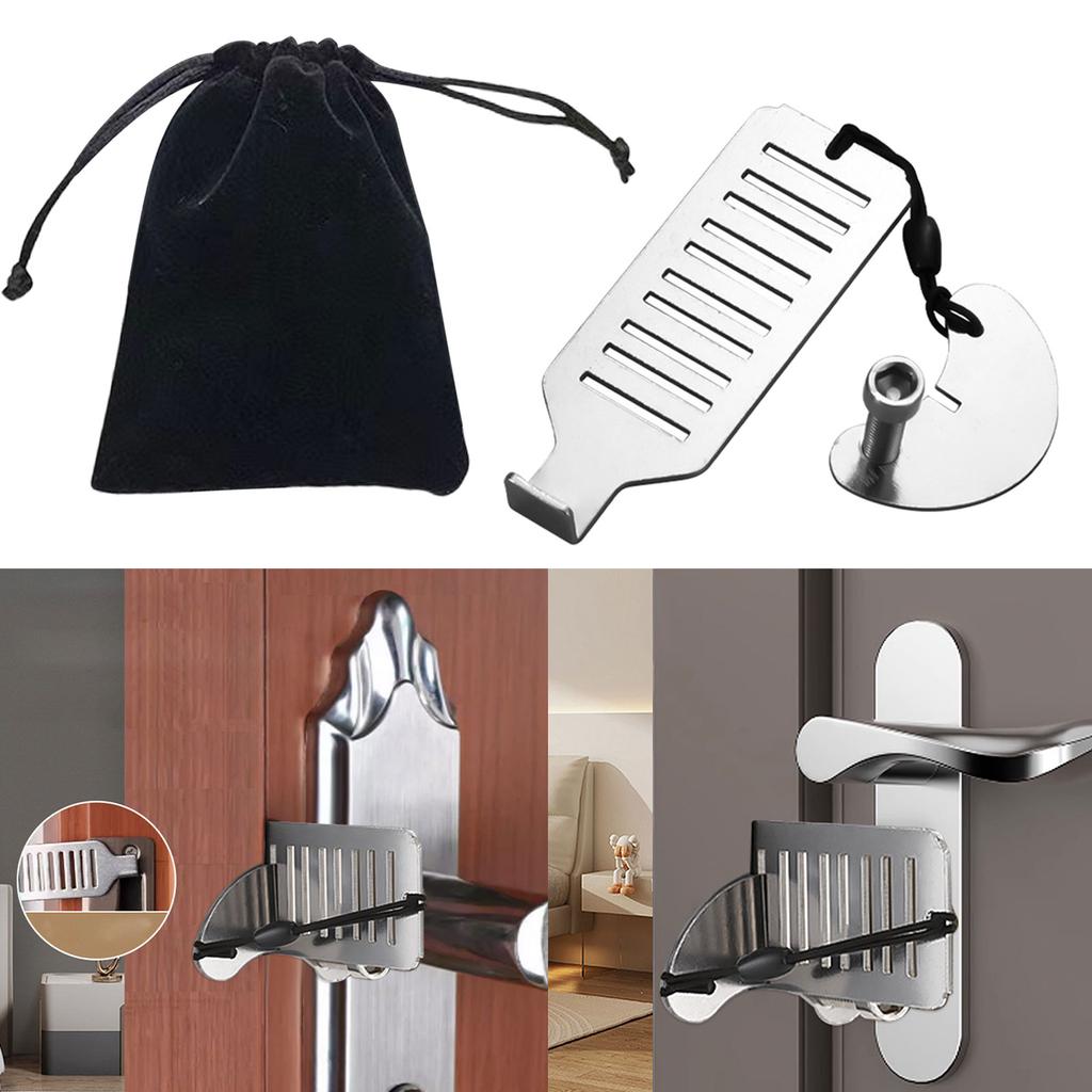 Portable Door Stoppers Set With Storage Bag for Home Accessory Office Supplies Travel Security Daily Casual Use