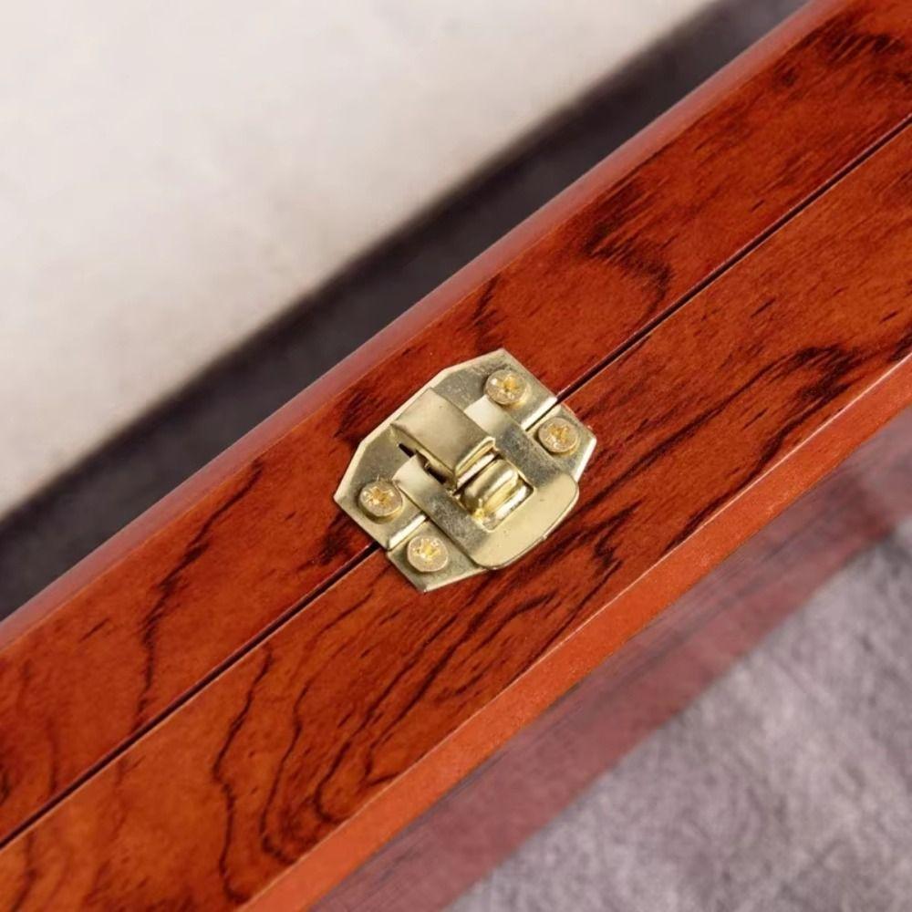 Retro Wooden Jewelry Box Vintage Vintage Trinket Case 35cm Jewelry Display Box For Bracelet Chain