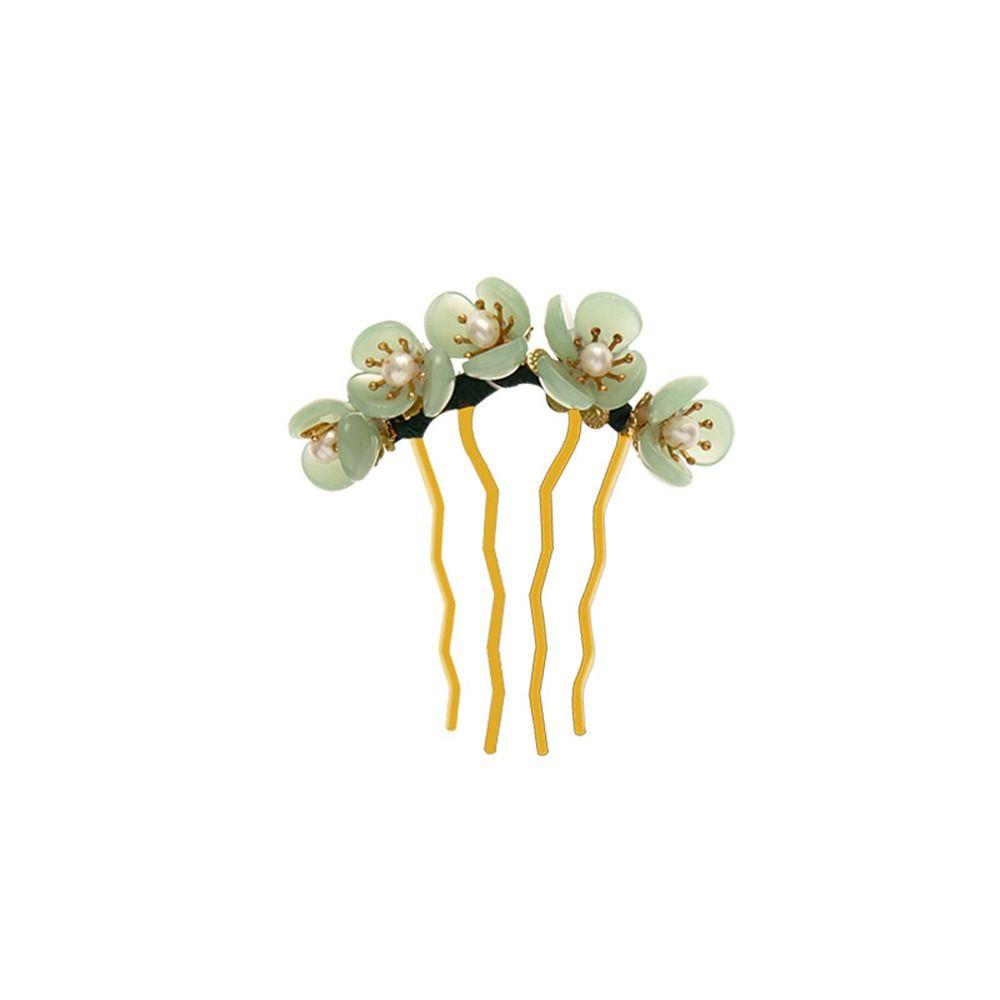 Pearl For Women Headwear Disk Hair U Shaped Hairpin Hair Accessories Hair Fork Flowers Hair Stick