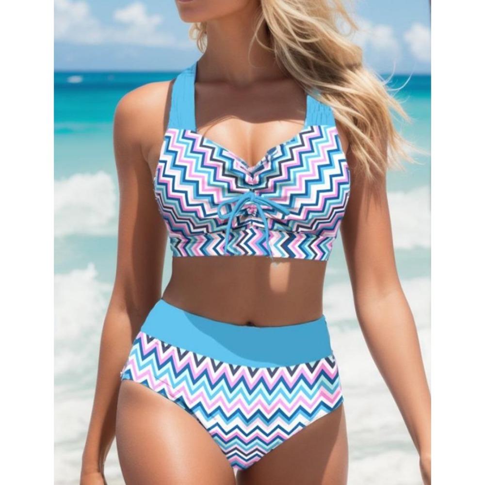 Раздел Бикини Европа и США Сексуальный купальник с разрезом и высокой талией Бикини