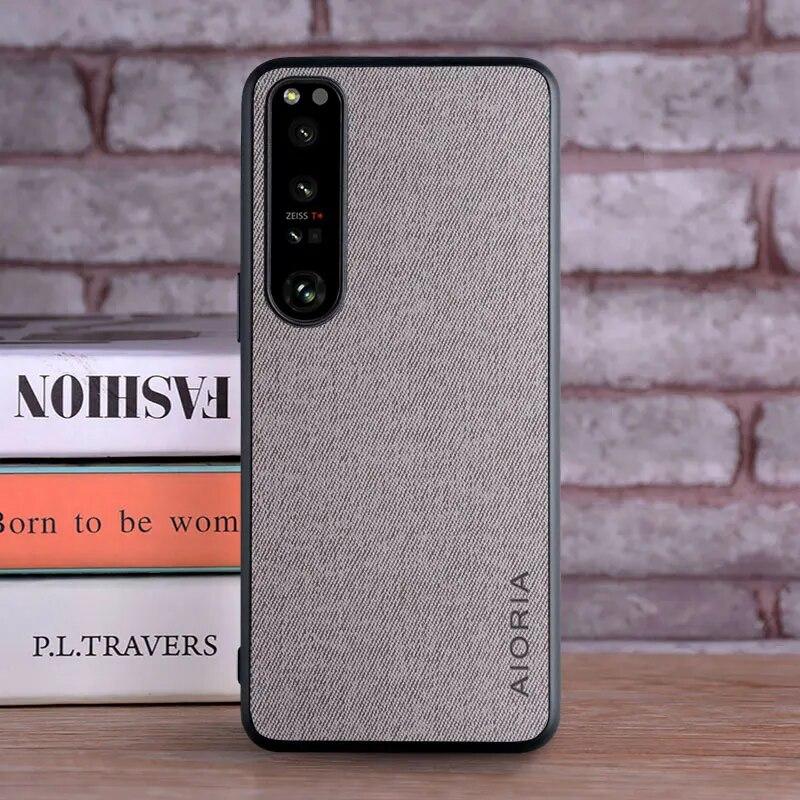 Чехол для Sony Xperia 10 5 1 Ace 2 II III IV, роскошный текстильный кожаный чехол для телефона sony xperia ace iii, чехол Funda Capa