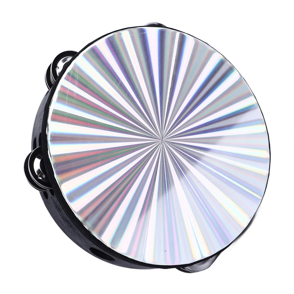 Tambourine Double Row 8in Percussion Jingles Hand Instrument for Party Performance