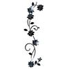 3D DIY Creative Flower Shape Acrylic Wall Sticker Modern Sticker Decorative Gift (Black, Gold, Silver) LS
