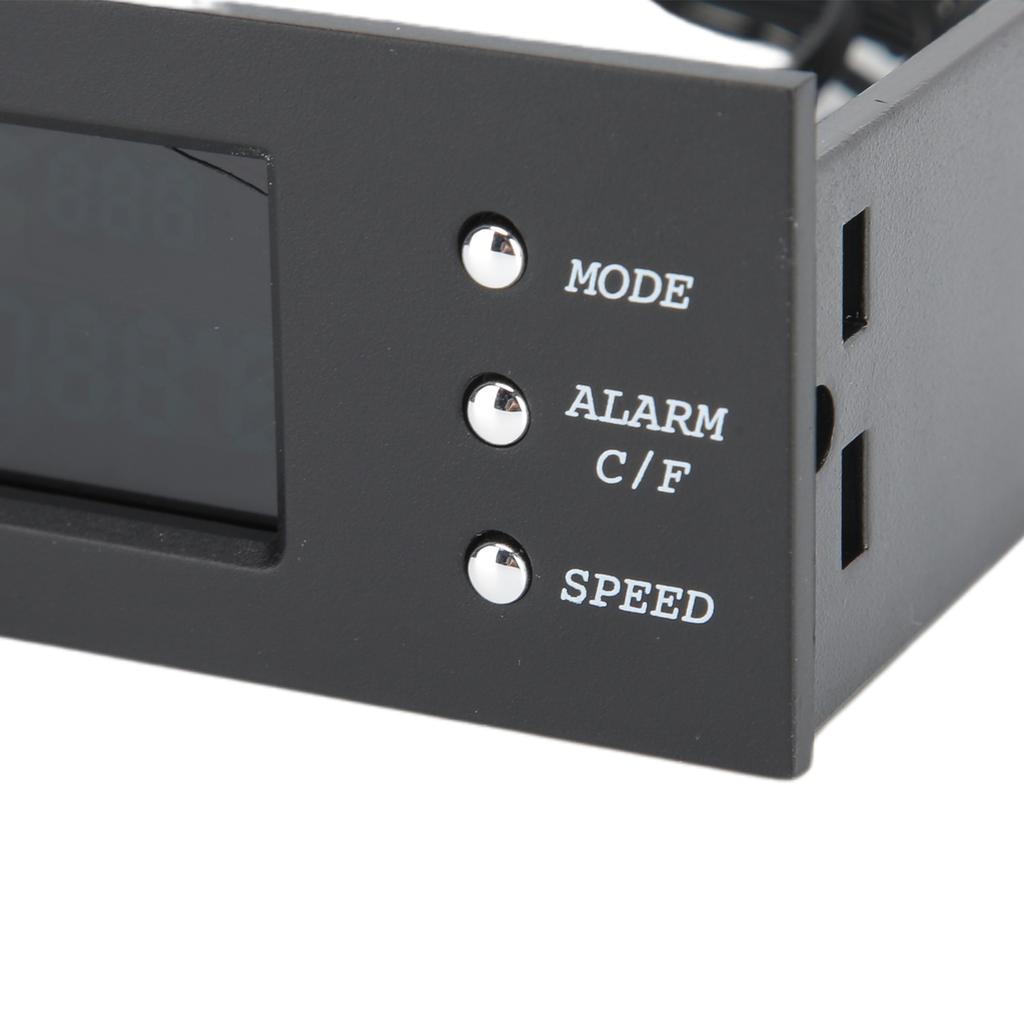 Контроллер скорости 3 вентиляторов ПК, контроль температуры ЦП/ЖД/системы, ЖК-дисплей, передняя панель 5,25 дюйма STW-5023