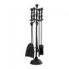 Leecroft Turn Handle Companion Set Black 25''