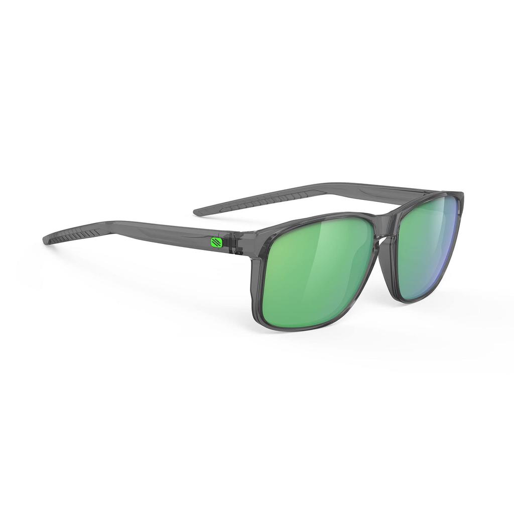 Rudy Project Sunglasses Overlap Crystal Ash Frame Polar 3FX HDR Multi Laser Green Lens 58mm SP776133-0000