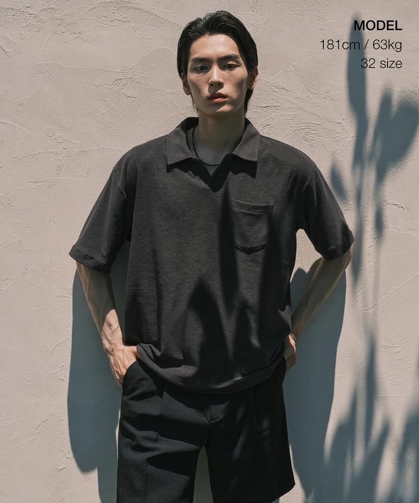 MUSINSA STANDARD Cool Touch Hidden Banding Half Slacks [Black]