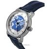 ZEPPELIN Friedrichshafen GMT кожаный ремешок синий циферблат автоматические 85963 мужские часы