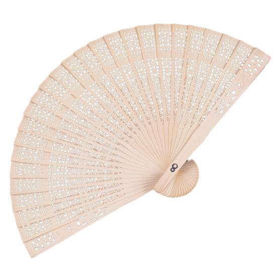 1/10/20Pcs Wooden Folding Fan Hollow Portable Fan Summer Hand Held Ribs Wedding Desktop Decoration