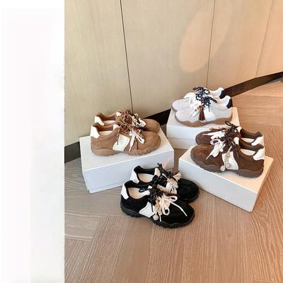 Осень 2025 новая платформа в виде полумесяца, шнурки «мандариновая утка», универсальная спортивная и повседневная обувь, женские ретро немецкие тренировочные туфли