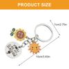 Sun Motto Keychain Pendant Charm Stainless Steel Keychain With Inspirational Sun Design For Daily Use And Gift Giving