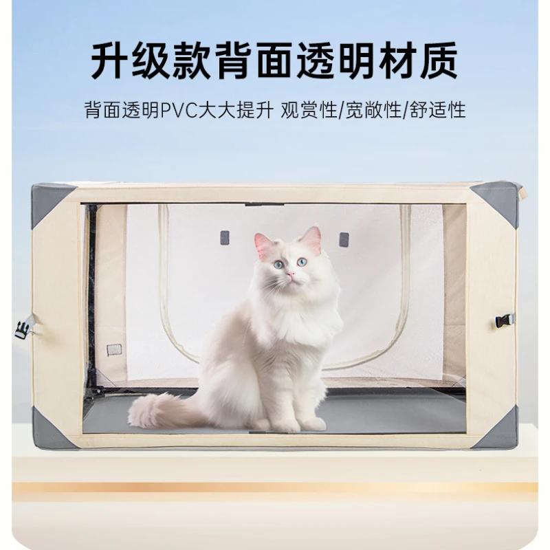 Профессиональная клетка для кошек, выставочная клетка для животных, большое пространство, бесплатная установка, дышащая собачья будка
