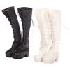 Stylish Princess Shoes Leather Boot Lace Shoes for 60CM Doll Accessories Kids Toy