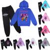 Boys Girls Sweatsuit Clothing Hooded Sweatshirt Jogging Sweatpants Tracksuits Set Fashion Outfit