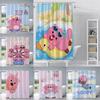 Shower Cute Anime Loopys Curtain Waterproof Polyester Fabric Paint Colorful Bath Curtains Home Bathroom Decor Curtain With Hook