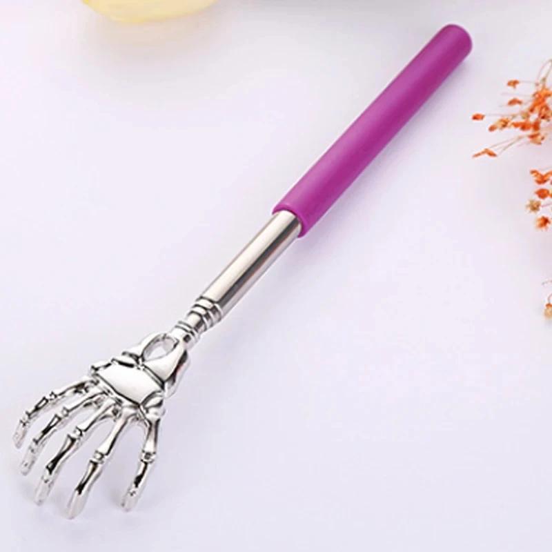 New Adjustable Extendable Back Scratcher Stainless Steel Telescopic Anti Itch Flexible Claw Backscratcher