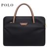 POLO Laptop Bag Briefcase Large Capacity Tote Bag for Women 14-Inch Notebook Handbag Business Commuter Shoulder Bag