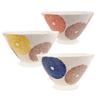 Kunzan Kiln Tea Bowls Set of 3 Diameter Height Ethnic Round Pattern Hasami Ware Made In Japan J-kitchens 11.5cm 6.8cm