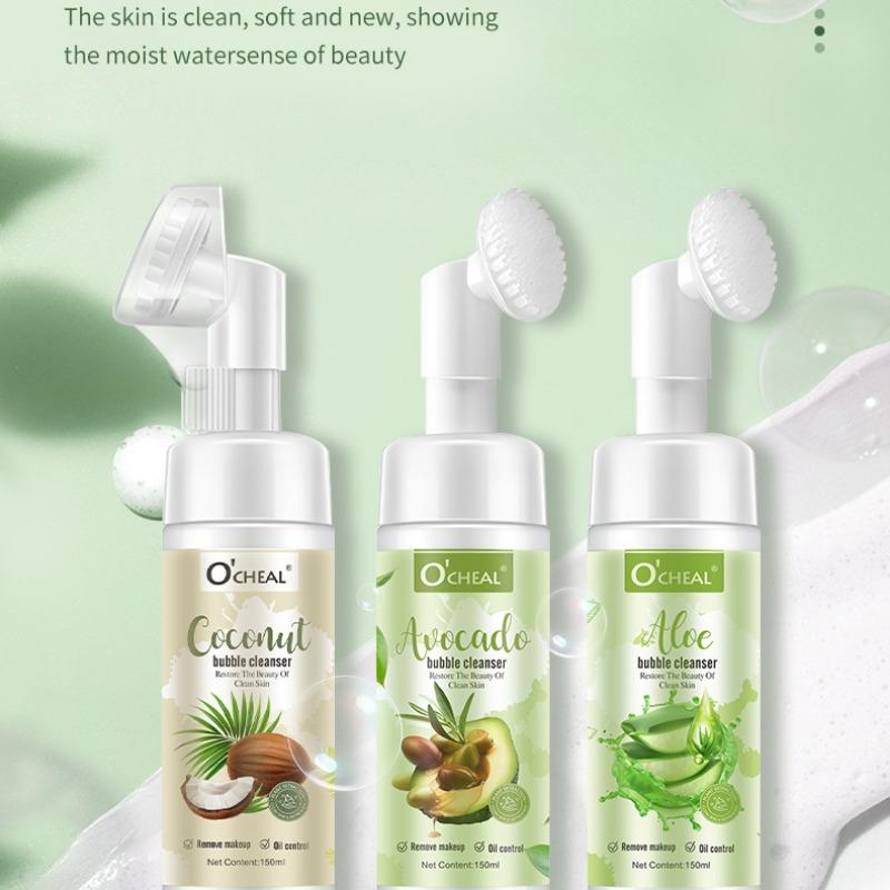 O'CHEAL Очищающая пенка для умывания с аминокислотами для лица с авокадо и алоэ, увлажняющее и питательное очищающее средство
